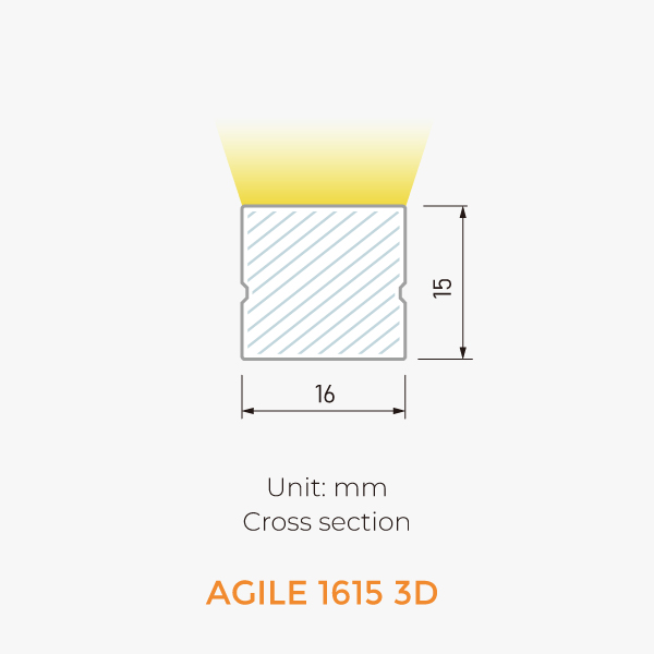 Agile 3D Neon IP67-AGILE 1615 3D