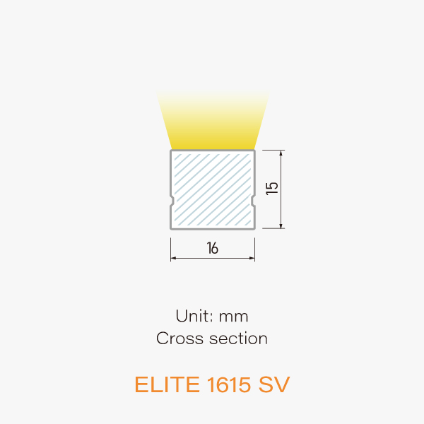 Elite Neon Side View IP67-ELITE 1615 SV