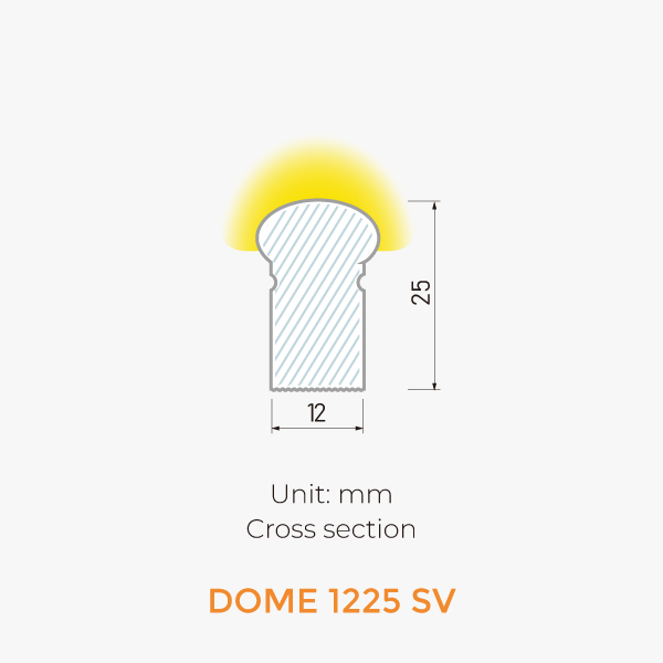 Dome Neon IP67-DOME 1225 SV