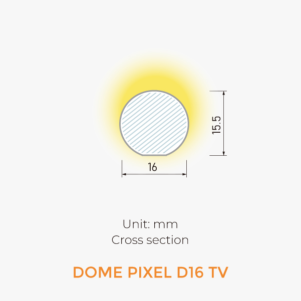 Pixel Neon IP67-DOME PIXEL D16 TV