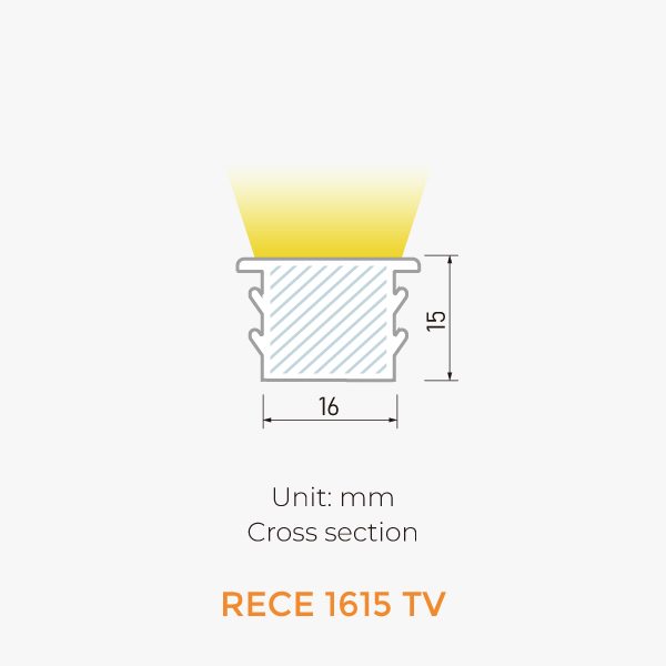 Recessed Neon IP44-RECE 1615 TV