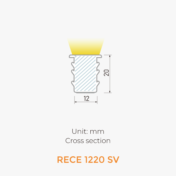 Recessed Neon IP44-RECE 1220 SV