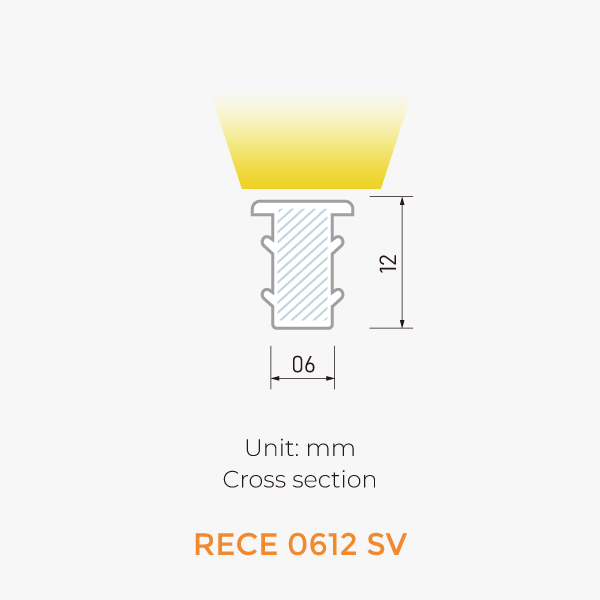 Recessed Neon IP44-RECE 0612 SV