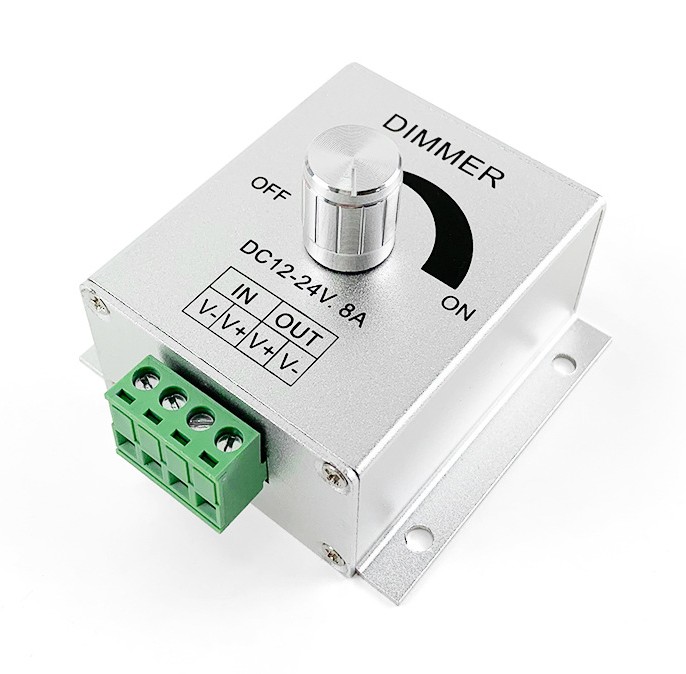LED Aluminum Shell Monochrome Rotary Dimmer